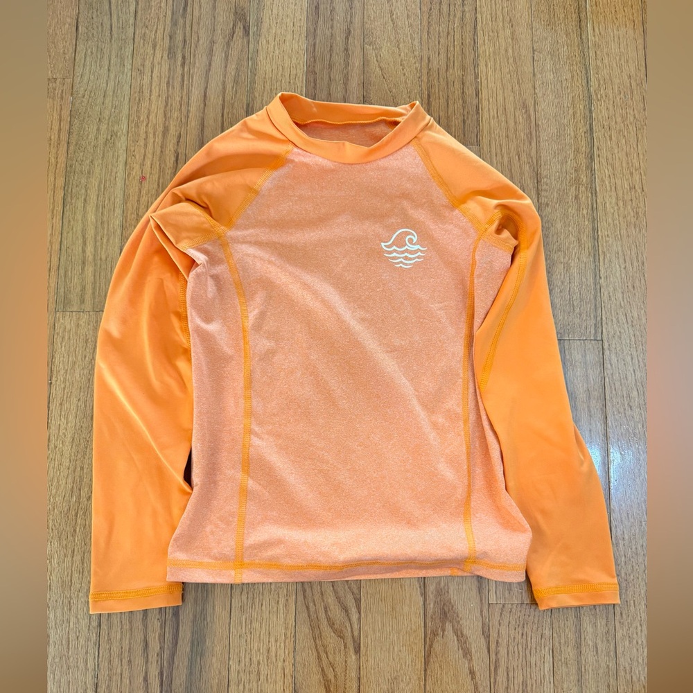 art class Bright Orange Kids' Long Sleeve Swim Top
